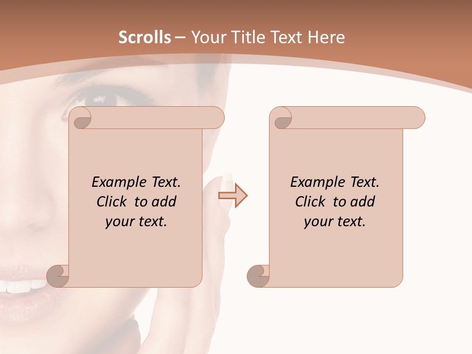 Elderly Woman Standing PowerPoint Template