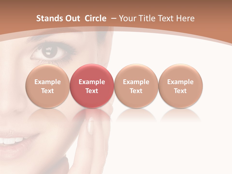 Elderly Woman Standing PowerPoint Template