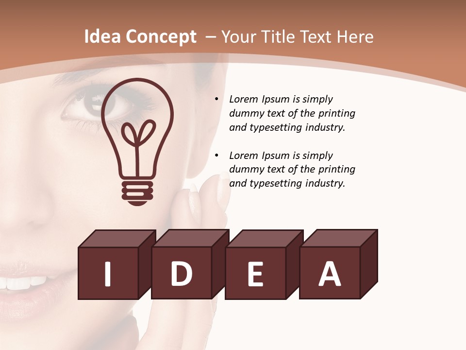 Elderly Woman Standing PowerPoint Template