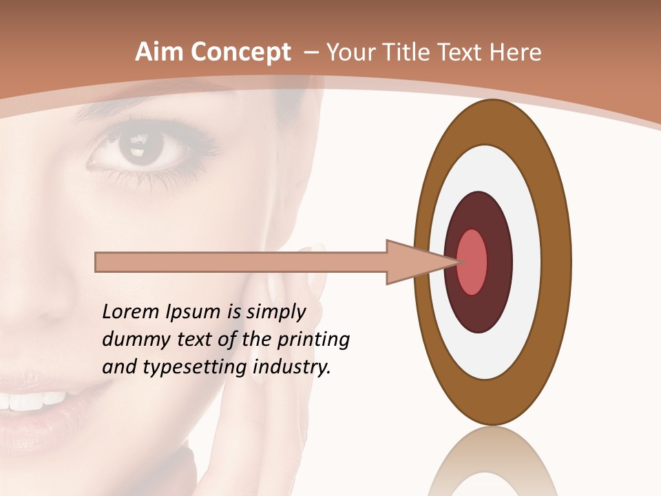 Elderly Woman Standing PowerPoint Template