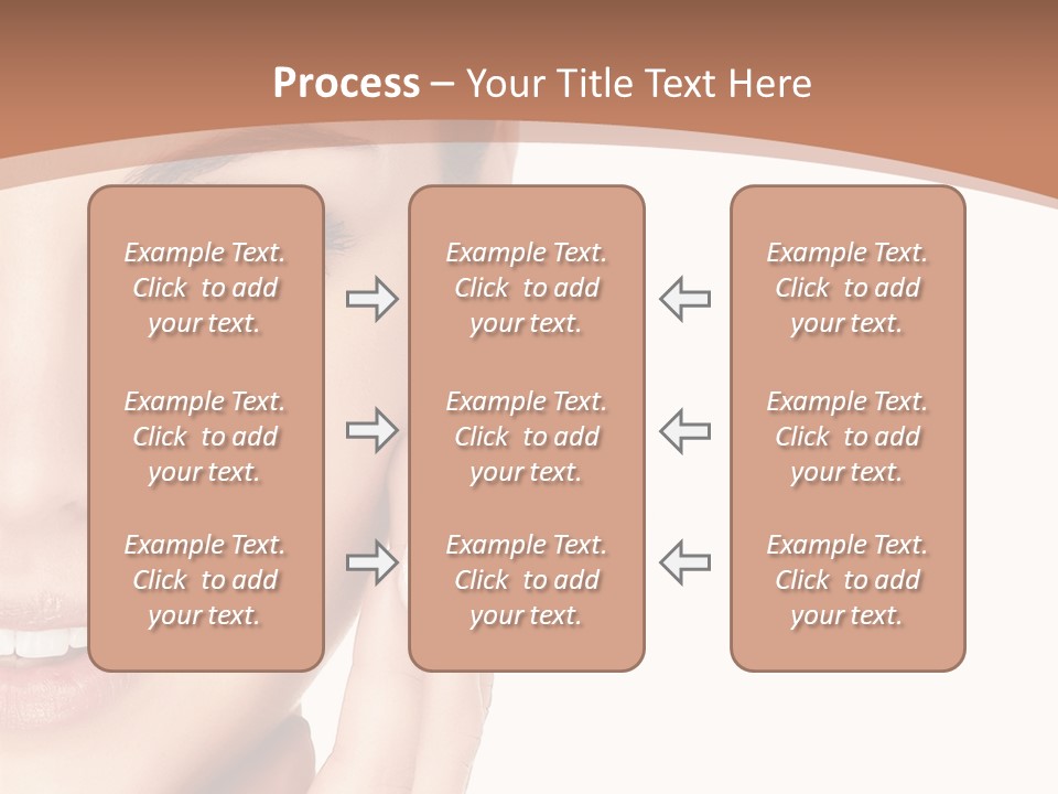 Elderly Woman Standing PowerPoint Template