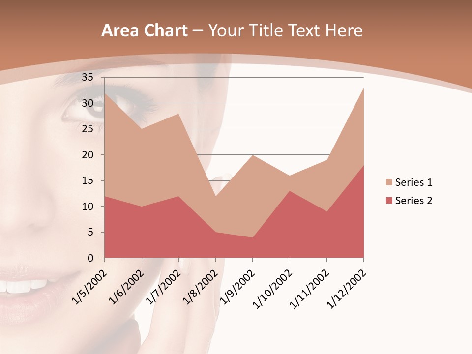 Elderly Woman Standing PowerPoint Template