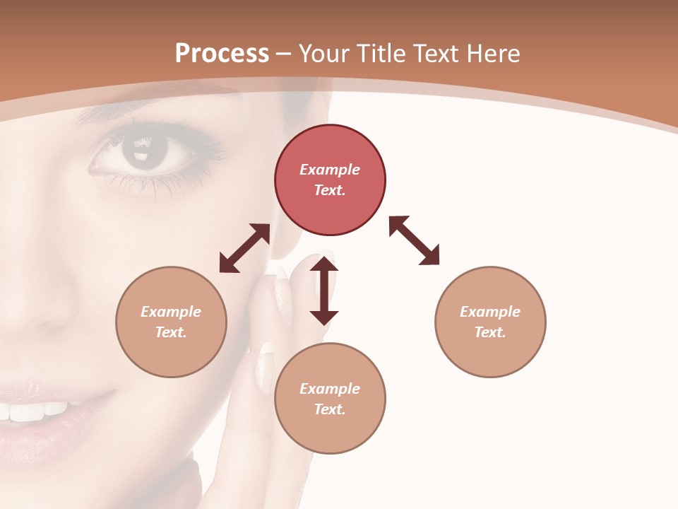 Elderly Woman Standing PowerPoint Template