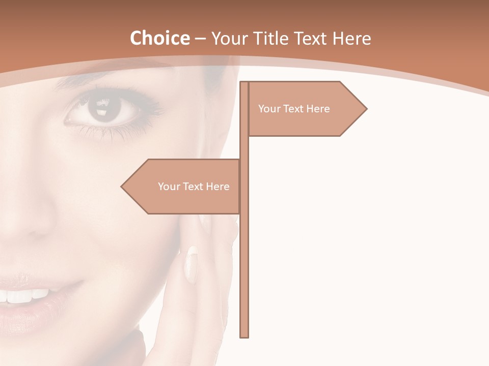 Elderly Woman Standing PowerPoint Template