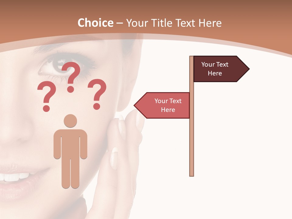 Elderly Woman Standing PowerPoint Template