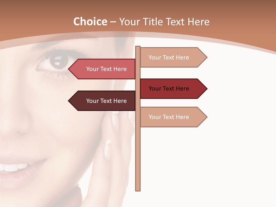 Elderly Woman Standing PowerPoint Template