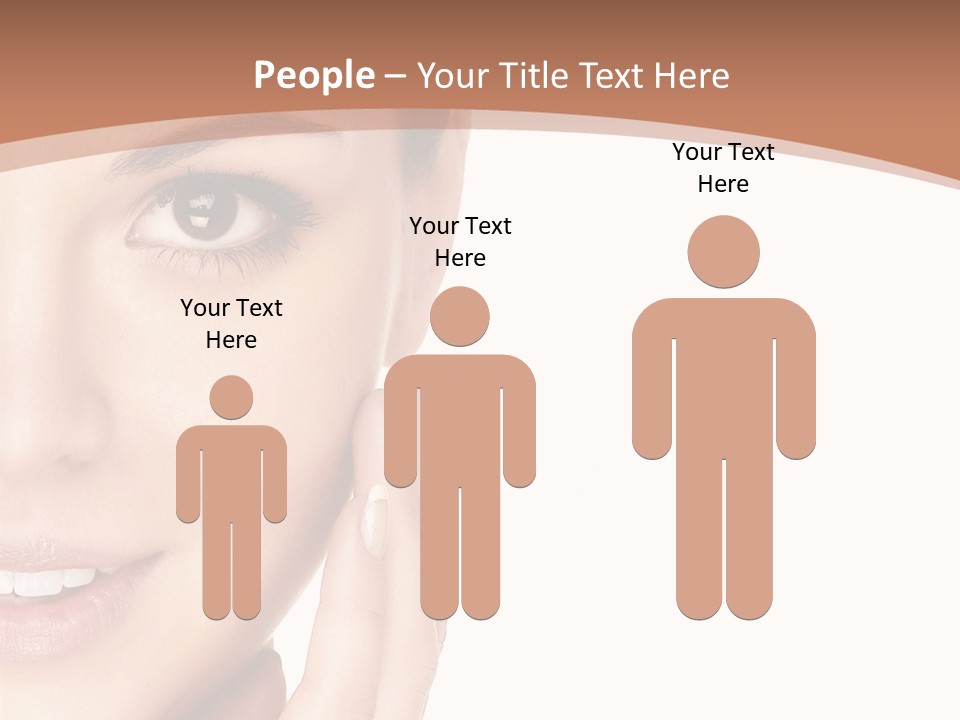 Elderly Woman Standing PowerPoint Template