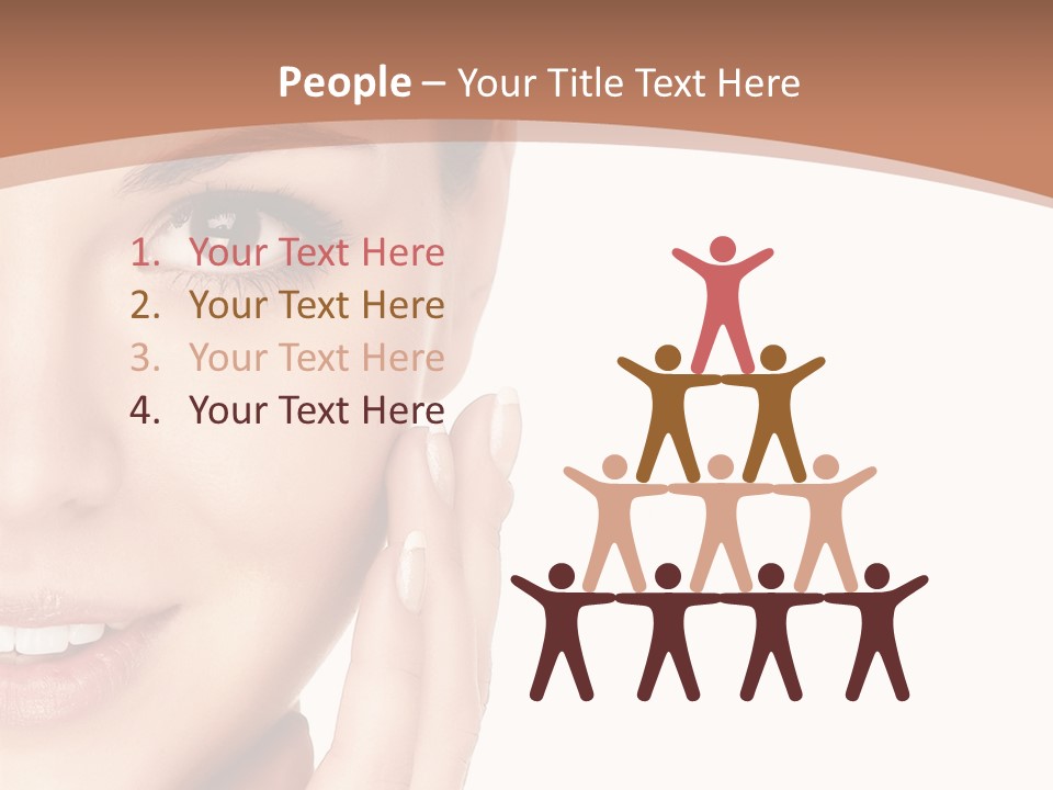 Elderly Woman Standing PowerPoint Template