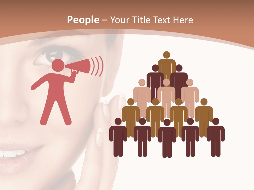 Elderly Woman Standing PowerPoint Template