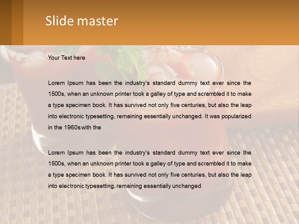 Older Standing Sunset PowerPoint Template