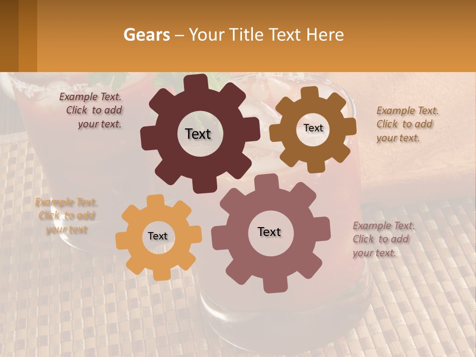 Older Standing Sunset PowerPoint Template