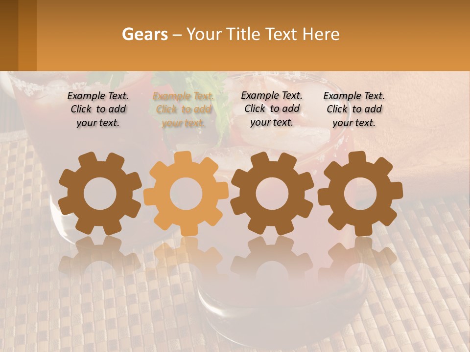 Older Standing Sunset PowerPoint Template