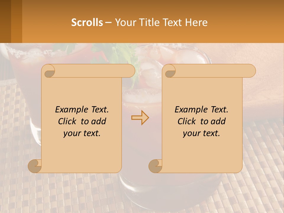 Older Standing Sunset PowerPoint Template