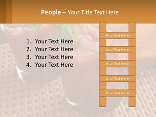 Older Standing Sunset PowerPoint Template