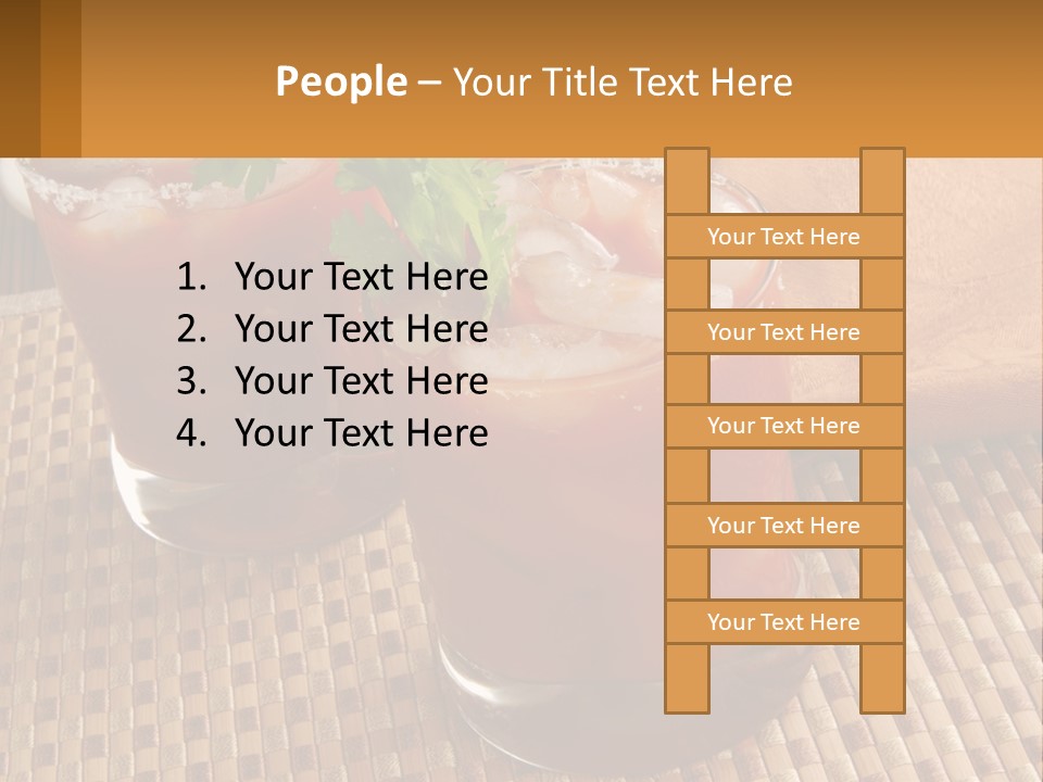 Older Standing Sunset PowerPoint Template