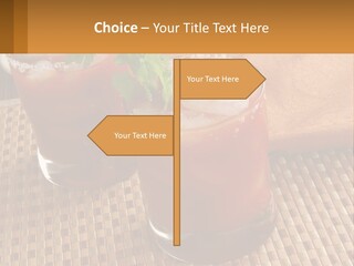 Older Standing Sunset PowerPoint Template