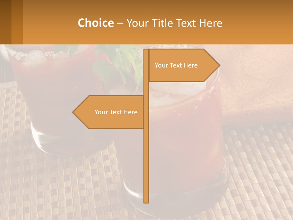Older Standing Sunset PowerPoint Template