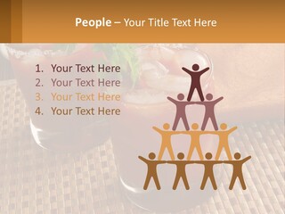 Older Standing Sunset PowerPoint Template