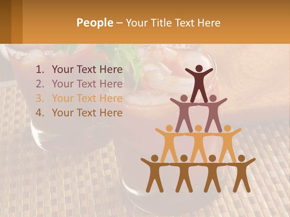 Older Standing Sunset PowerPoint Template