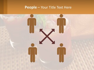 Older Standing Sunset PowerPoint Template