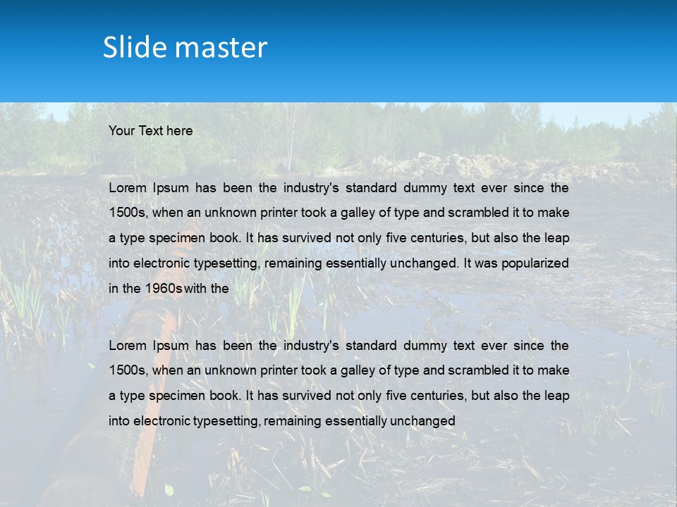 Pensioner Sand Single PowerPoint Template