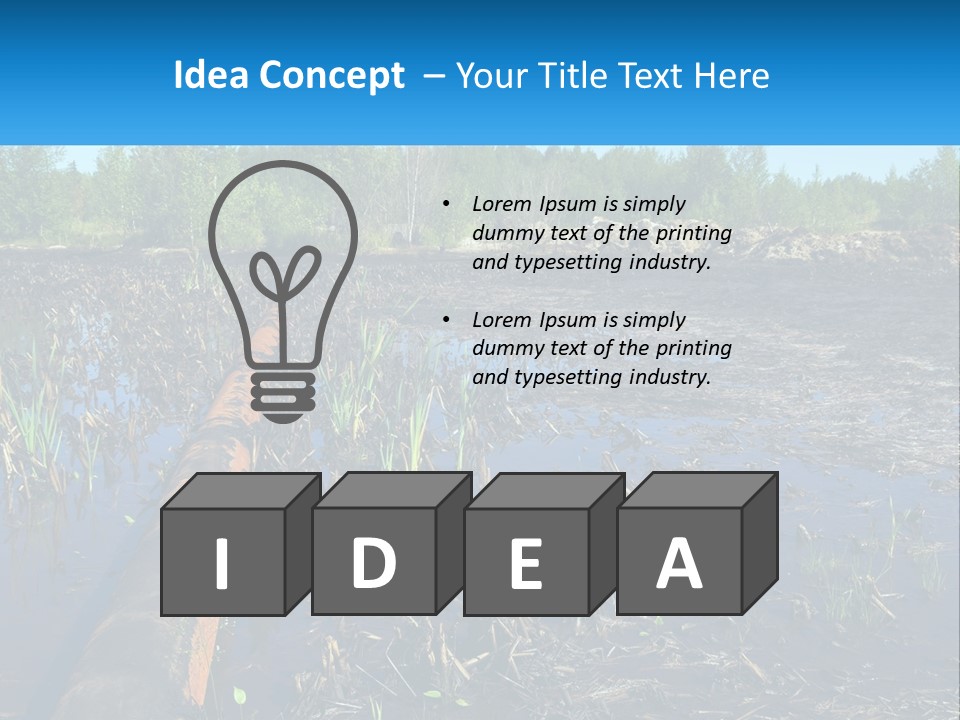 Pensioner Sand Single PowerPoint Template