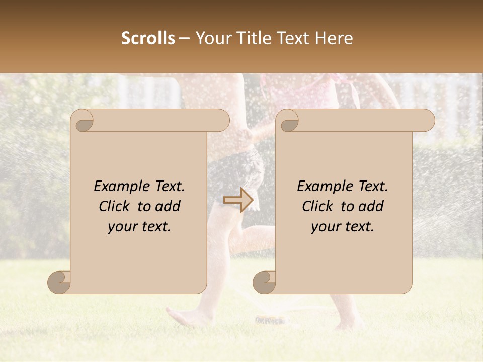 Wave Portrait Sand PowerPoint Template