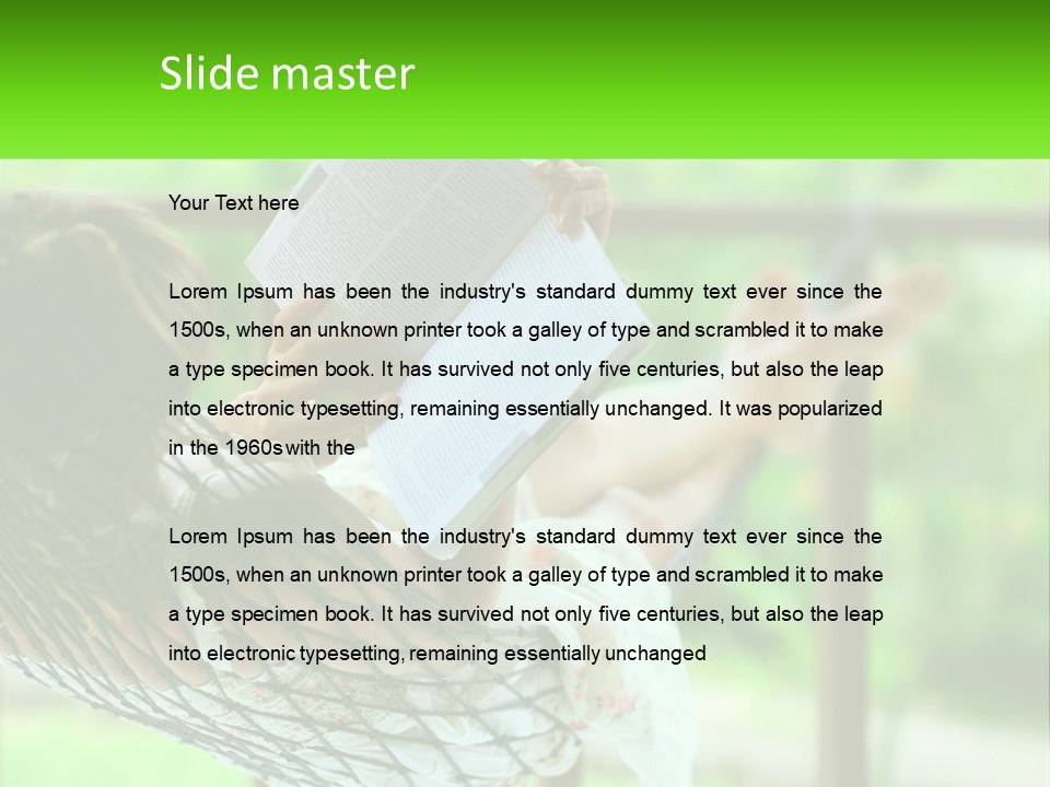 Beach Older Woman PowerPoint Template