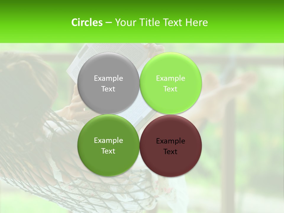 Beach Older Woman PowerPoint Template