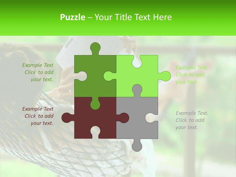 Beach Older Woman PowerPoint Template