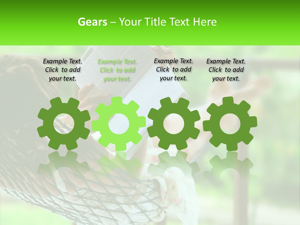 Beach Older Woman PowerPoint Template