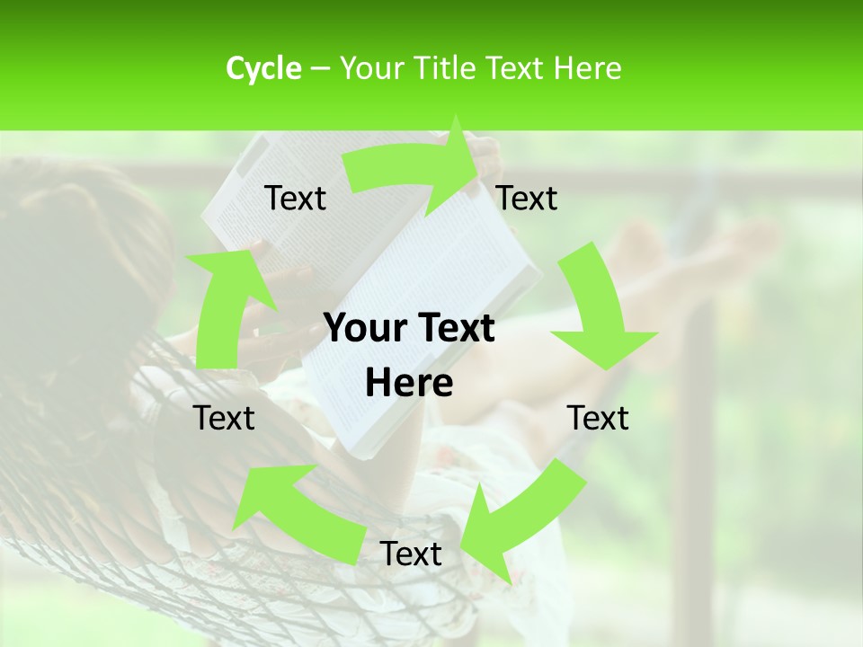 Beach Older Woman PowerPoint Template