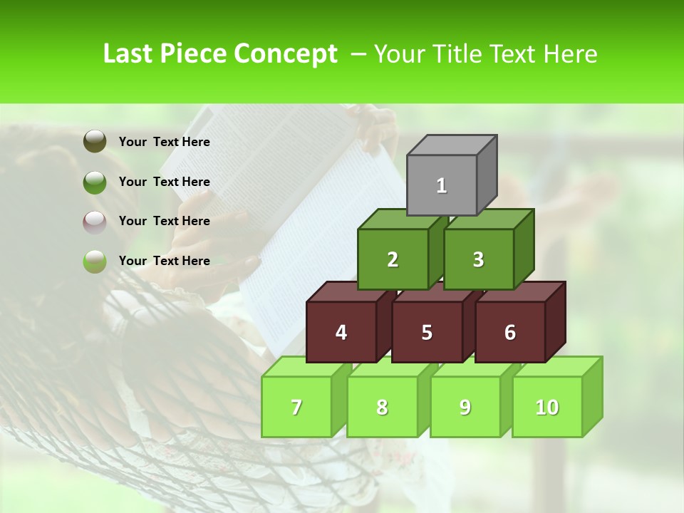 Beach Older Woman PowerPoint Template