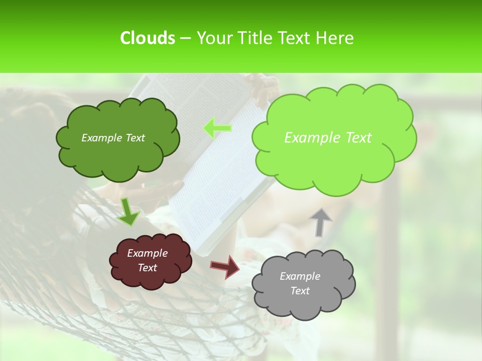 Beach Older Woman PowerPoint Template