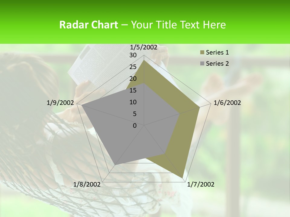 Beach Older Woman PowerPoint Template