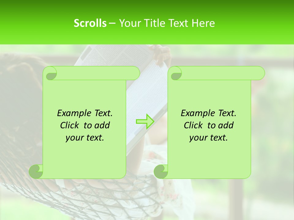 Beach Older Woman PowerPoint Template