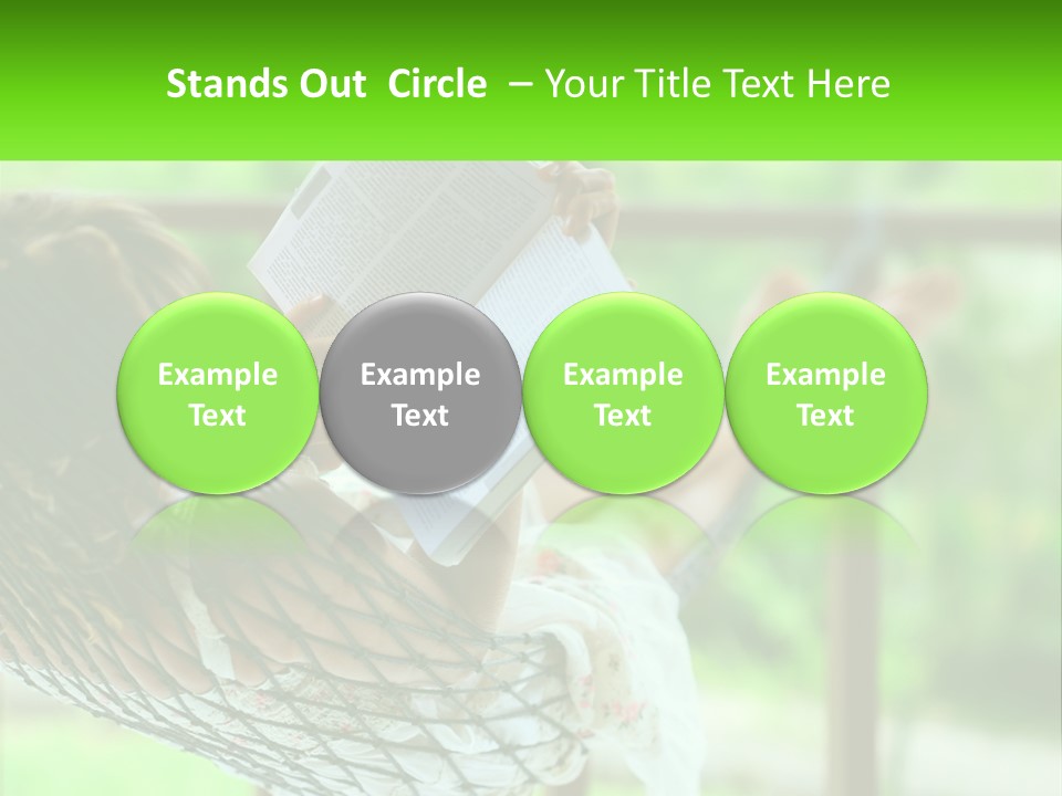 Beach Older Woman PowerPoint Template