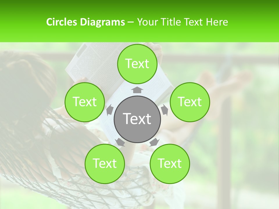 Beach Older Woman PowerPoint Template