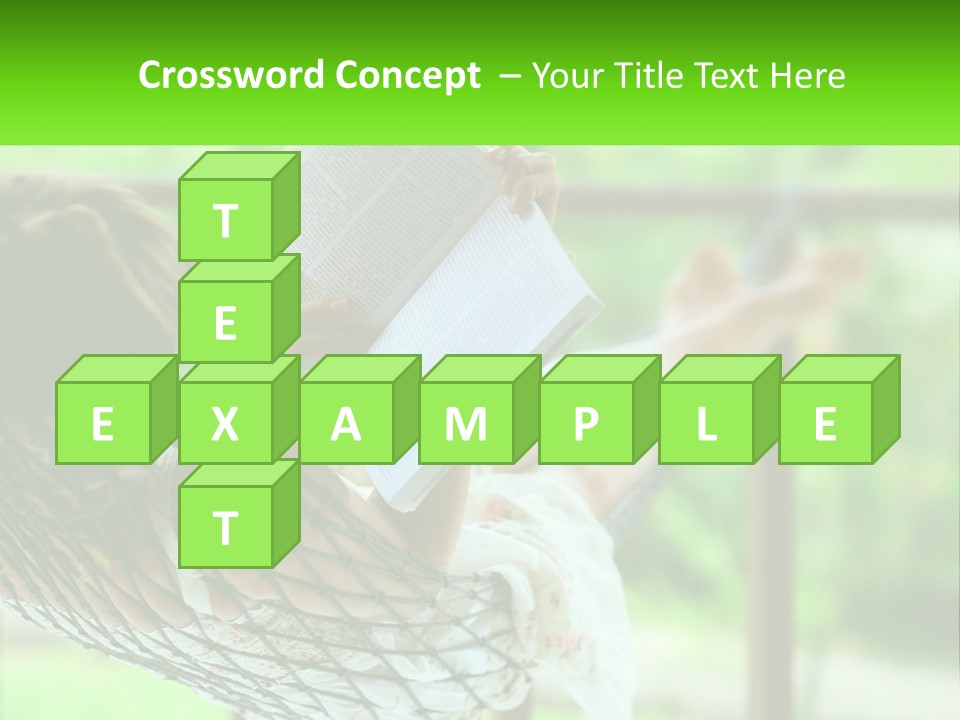 Beach Older Woman PowerPoint Template