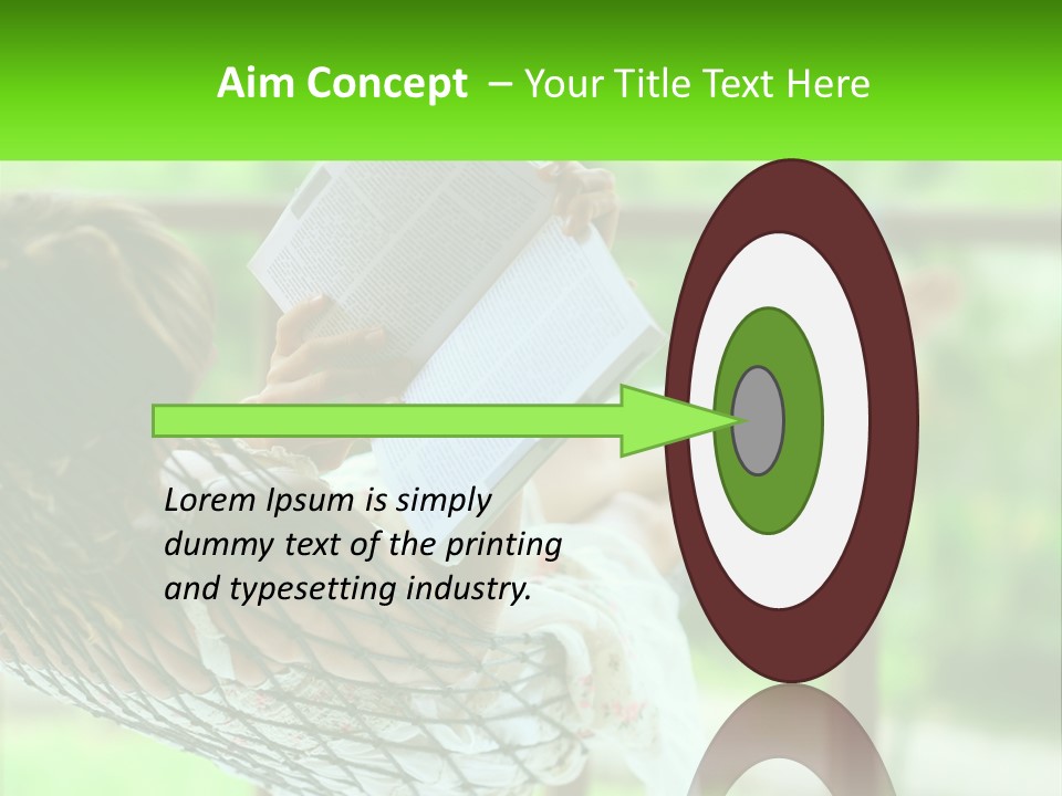 Beach Older Woman PowerPoint Template