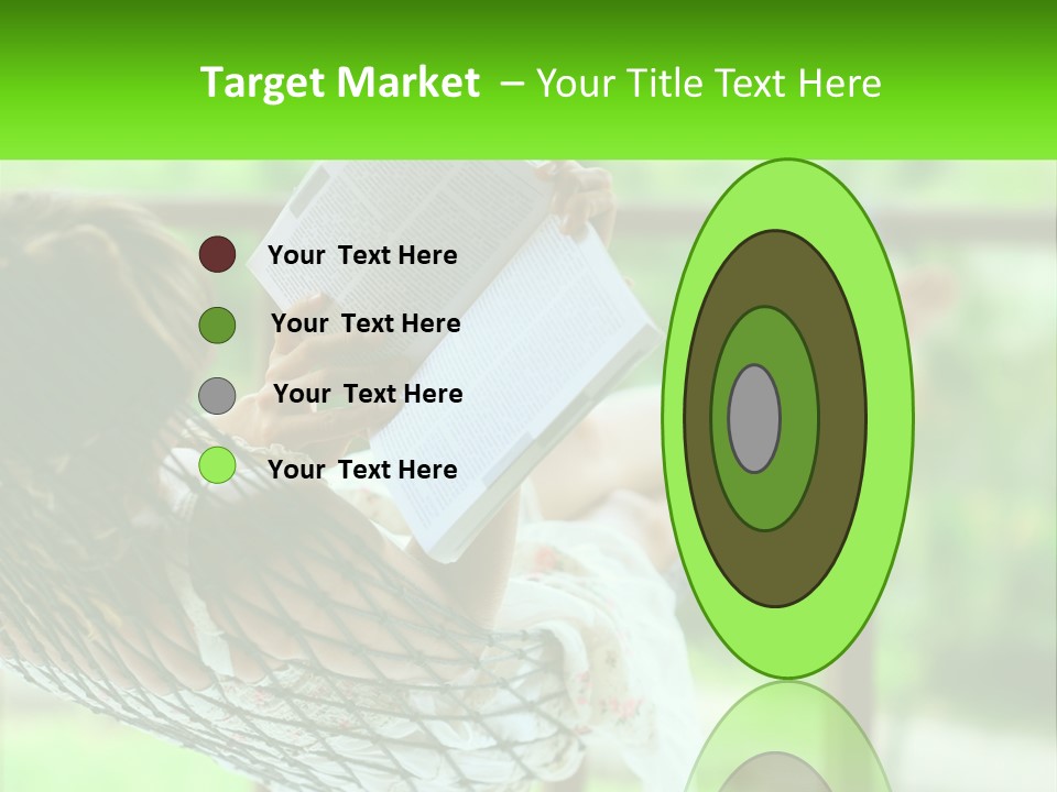 Beach Older Woman PowerPoint Template