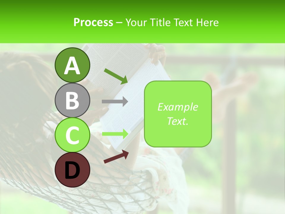 Beach Older Woman PowerPoint Template