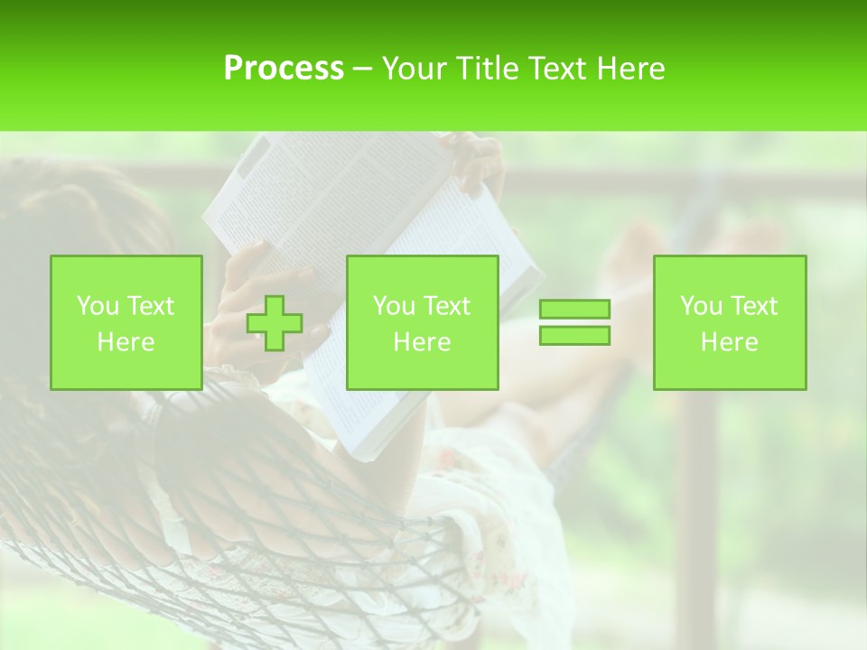 Beach Older Woman PowerPoint Template