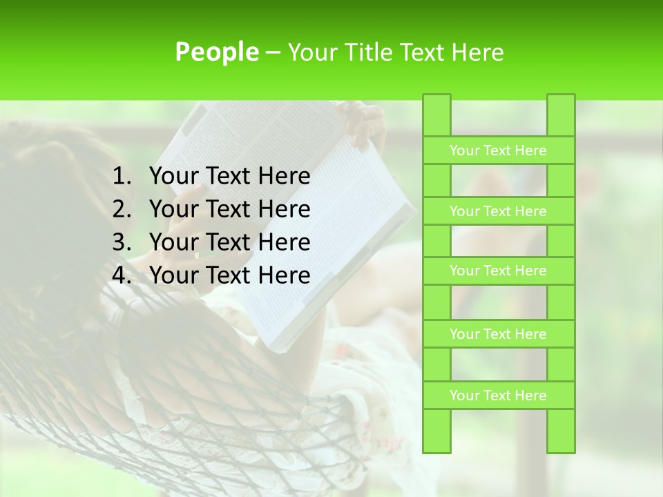 Beach Older Woman PowerPoint Template