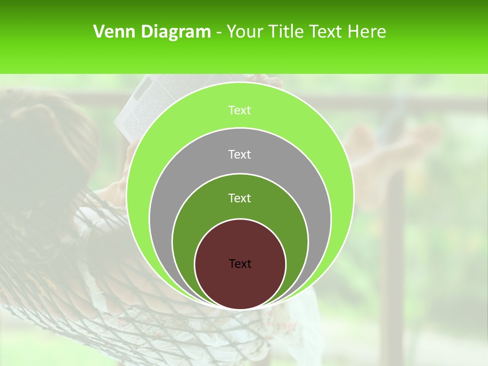 Beach Older Woman PowerPoint Template