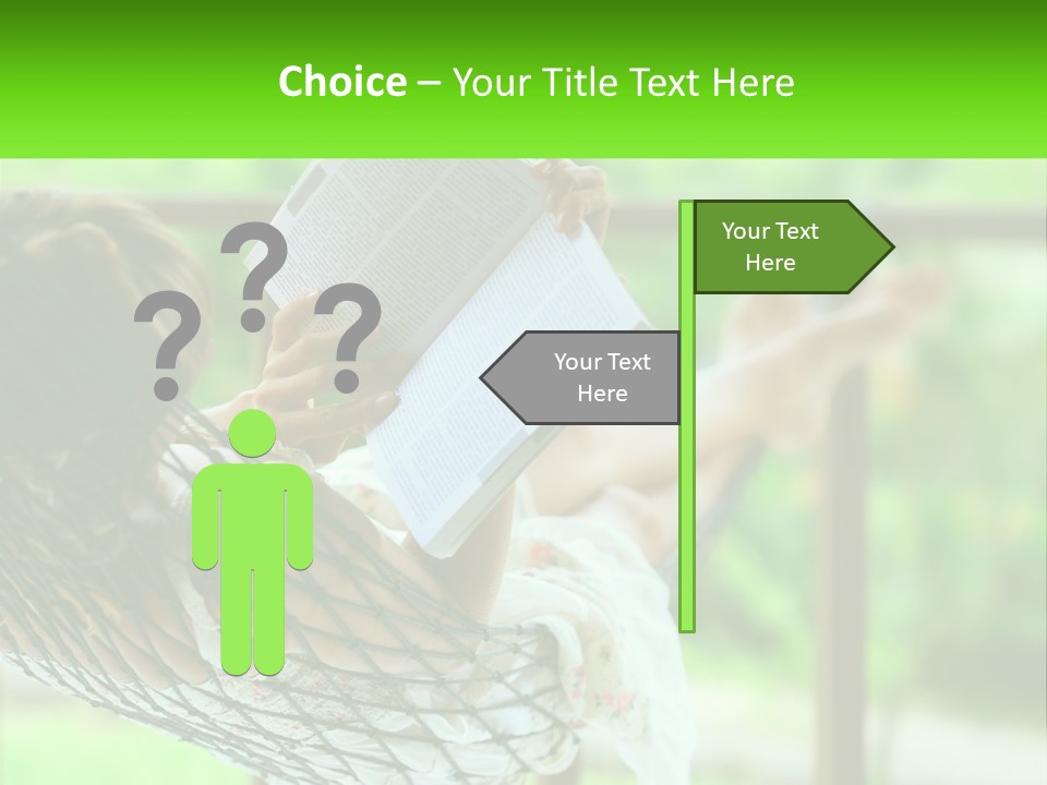 Beach Older Woman PowerPoint Template