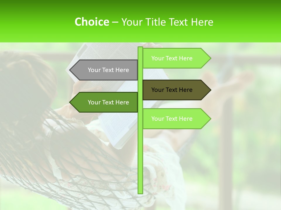 Beach Older Woman PowerPoint Template