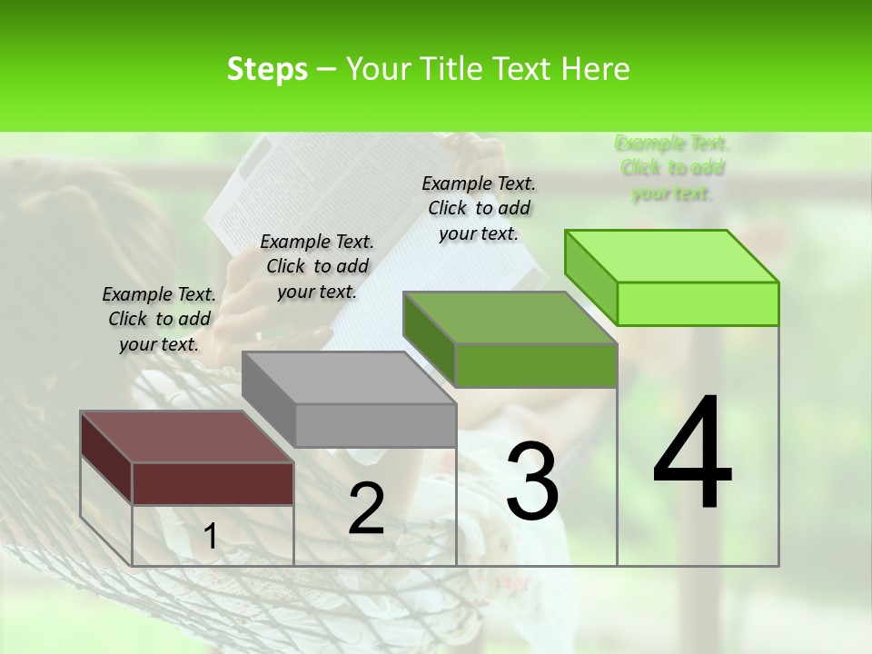 Beach Older Woman PowerPoint Template