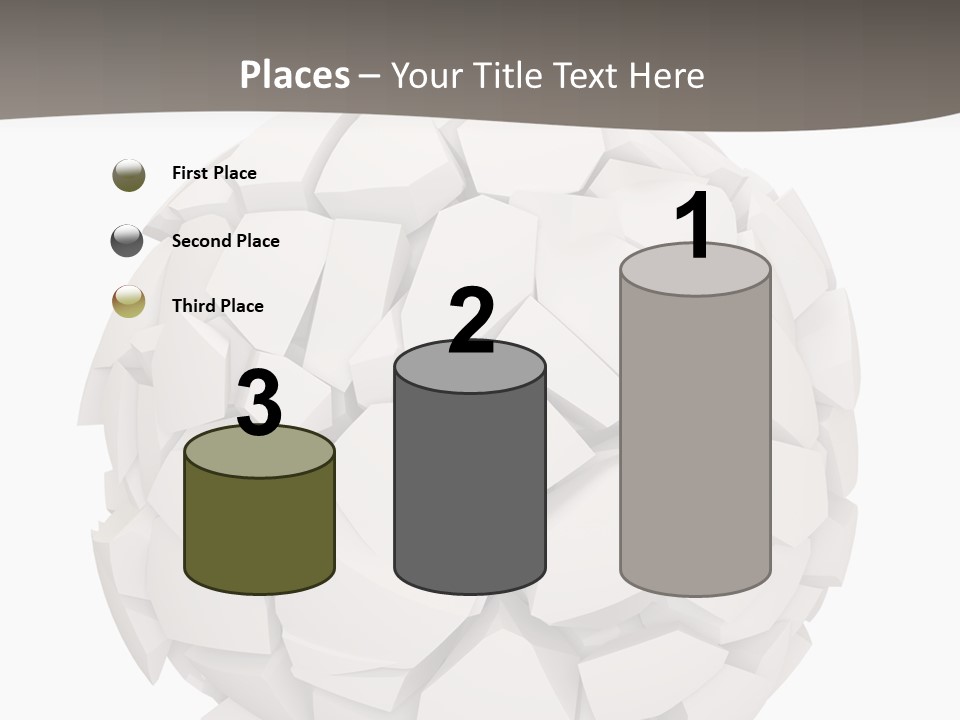 Portrait Mother White PowerPoint Template