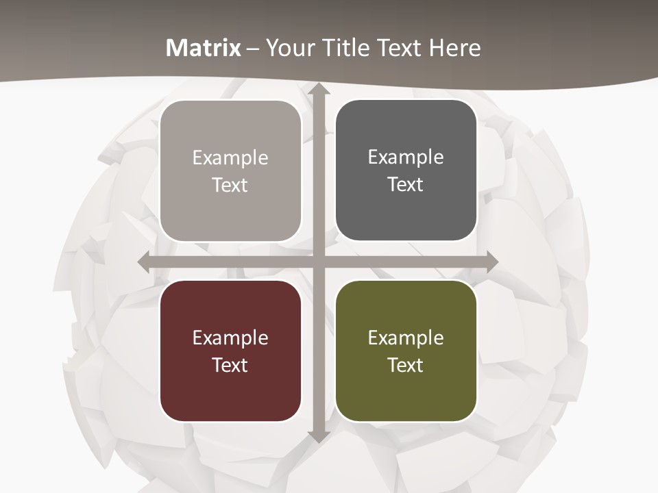 Portrait Mother White PowerPoint Template